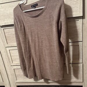 INC International Concepts Taupe Knit Top